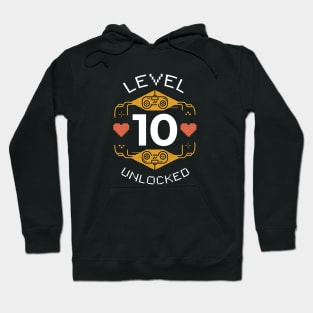 Retro Gaming Level 10 Unlocked Hoodie